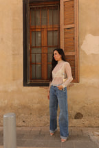 de Perfect Straight Jeans Blue