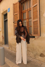 de Romantic Top Brown