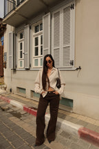 de Perfect Straight Jeans Brown