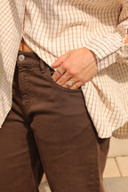 de Perfect Straight Jeans Brown