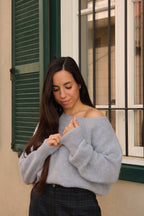 de Cozy Sweater Baby Blue